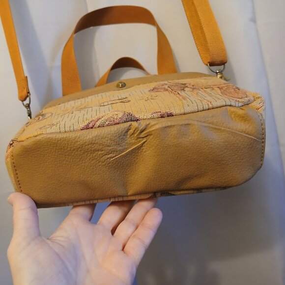 New Western Cowgirl Saddle Double handle Satchel Purse Shoulder Bag Brown Rust - Picture 6 of 15